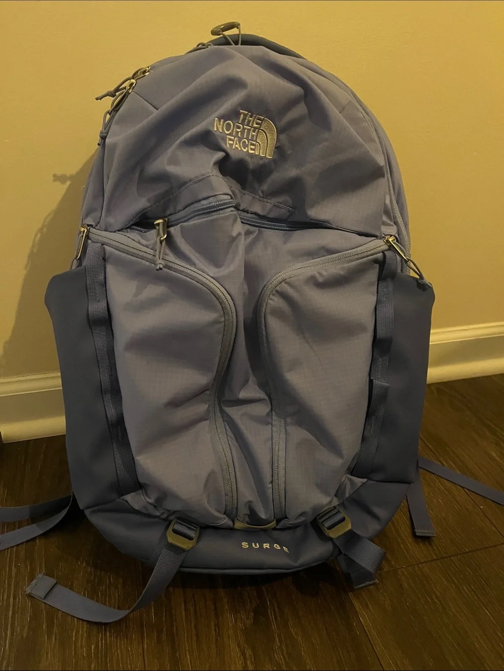 The North Face Lavender/Slate Surge Backpack